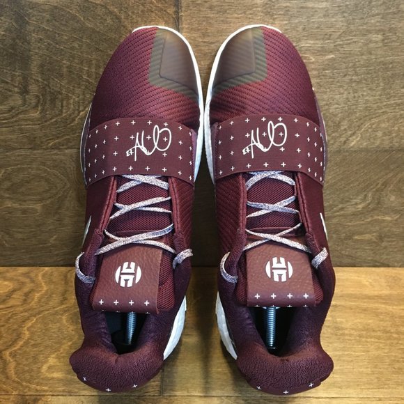 NEW Adidas Boost Harden Vol 3 Maroon Shoes Sz 14.5 - Picture 10 of 16